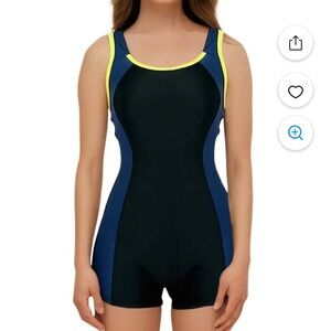 Women one piece Suit Training Sport Swimming Suit  | S